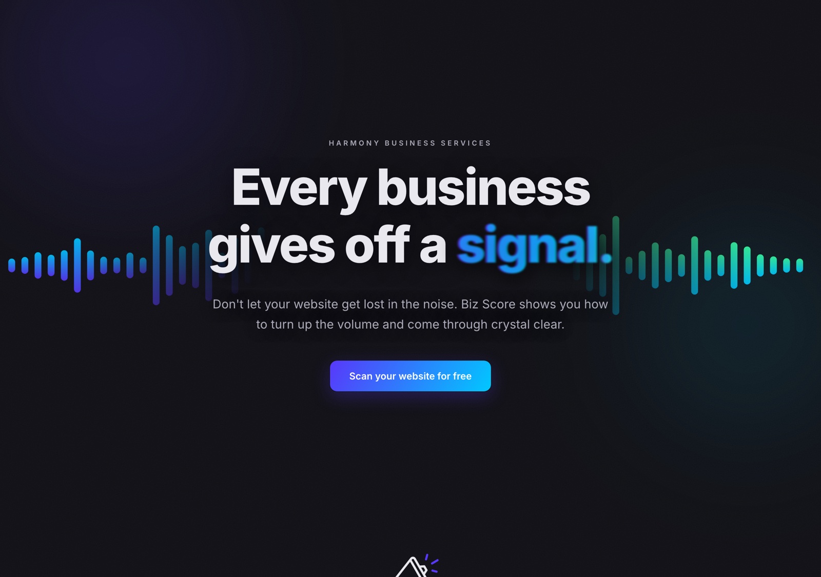 The current homepage, sleek and product-first